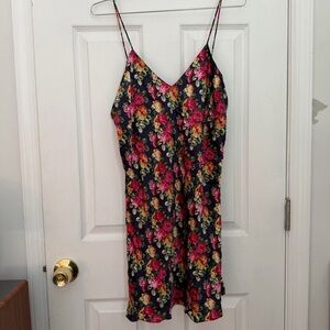 Vintage Gold Label Victoria's Secret Floral Silk Dress Sz M